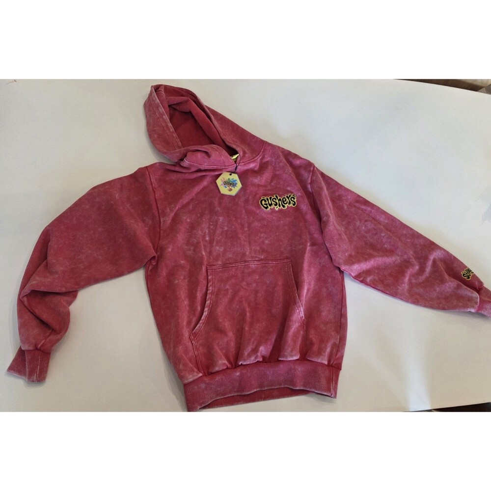 Staycool X Gushers Acid Wash Hoodie (Strawberry) Size S Y2k Collab 90s Sold Out
